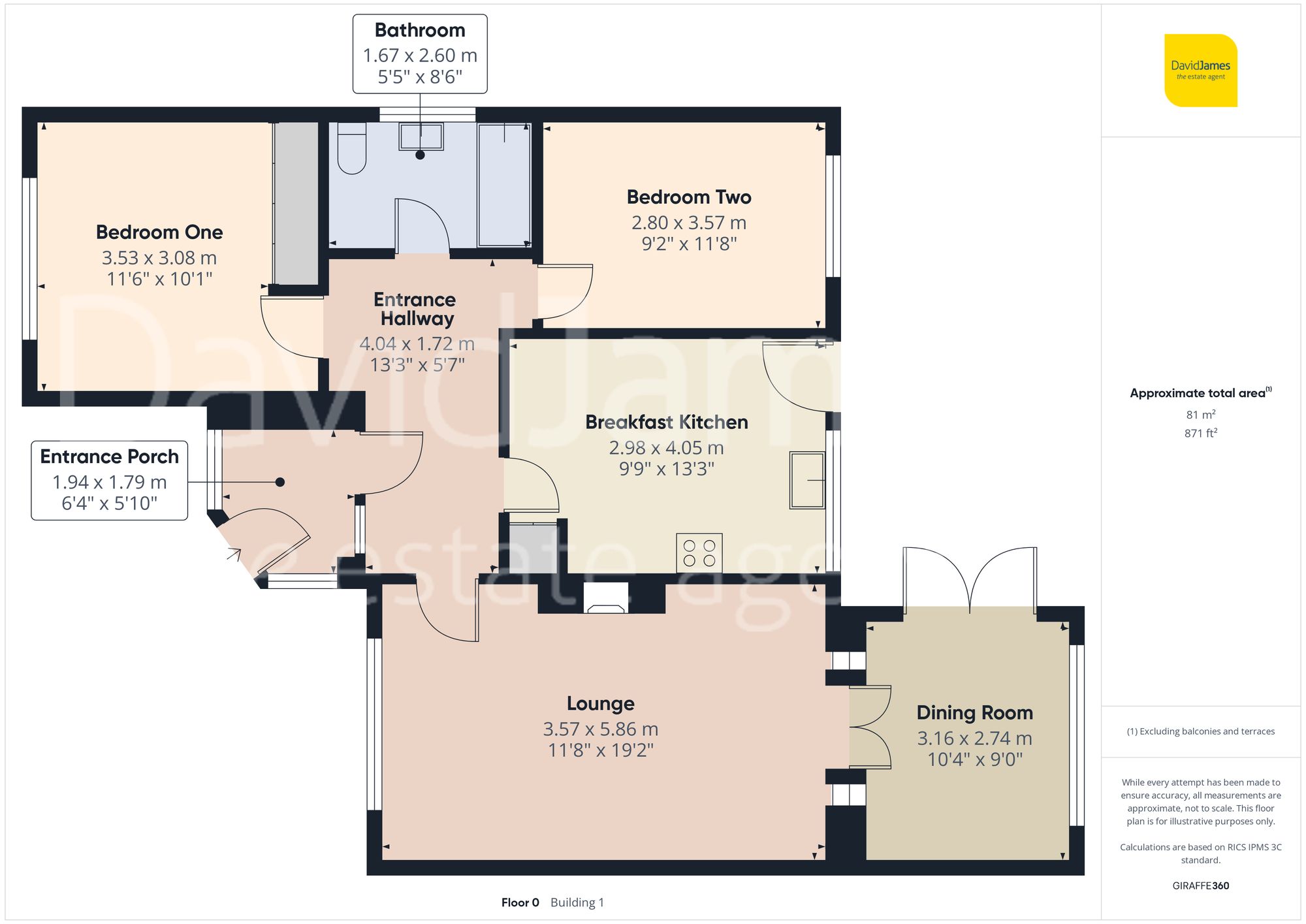 Floorplan for Drummond Drive, Nuthall, Nottingham