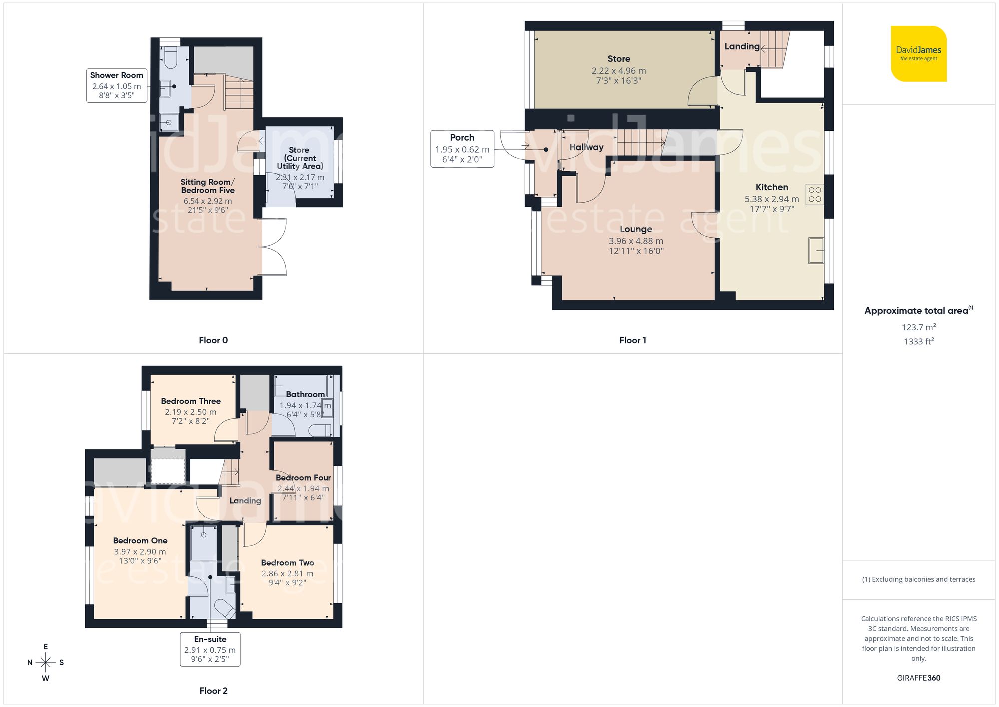 Floorplan for Boynton Drive, Mapperley, Nottingham