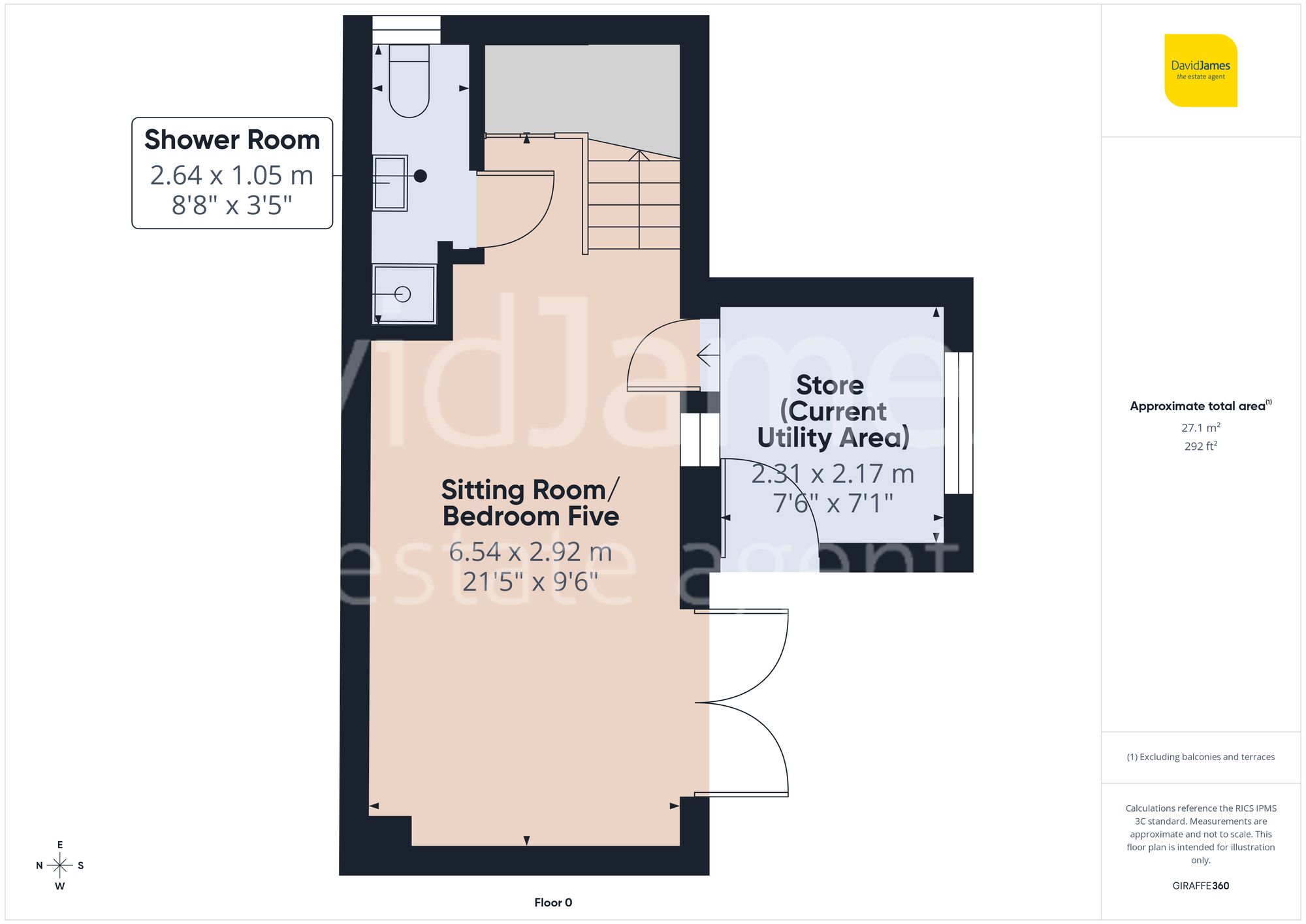 Floorplan for Boynton Drive, Mapperley, Nottingham