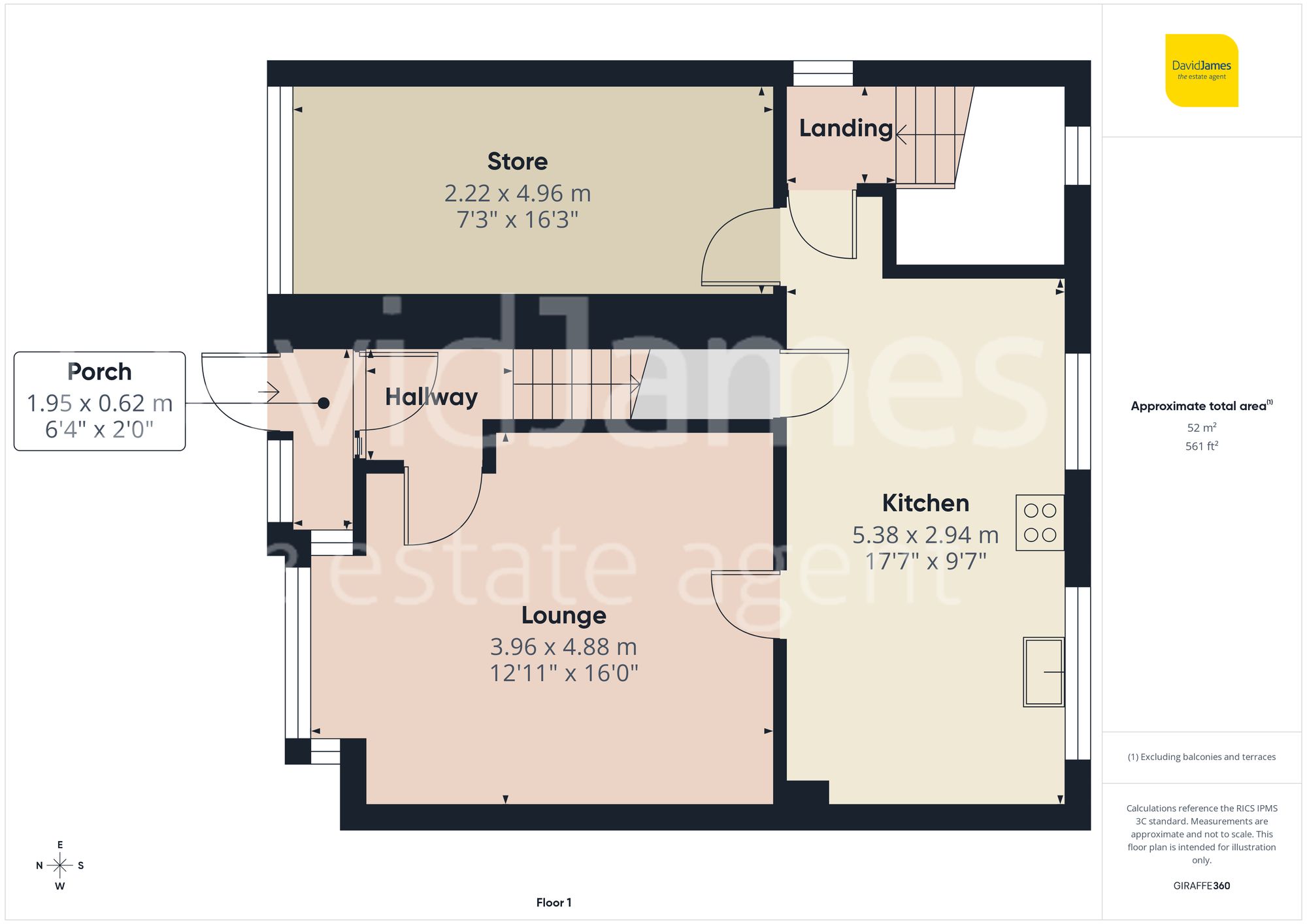 Floorplan for Boynton Drive, Mapperley, Nottingham