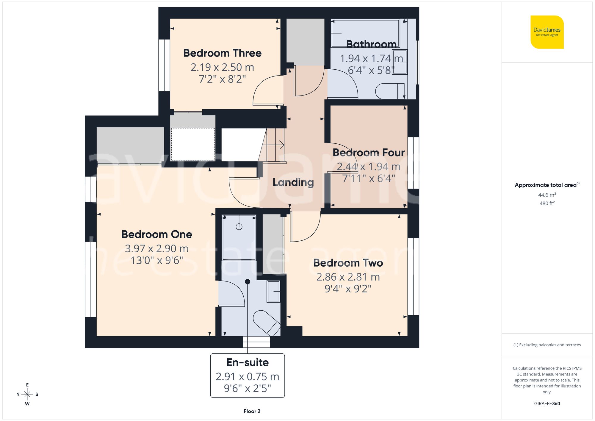 Floorplan for Boynton Drive, Mapperley, Nottingham