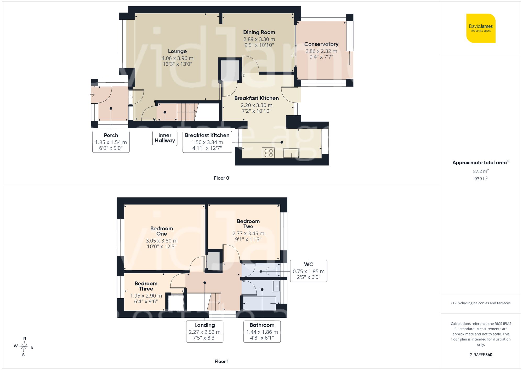 Floorplan for Steinbeck Road, Carlton, Nottingham