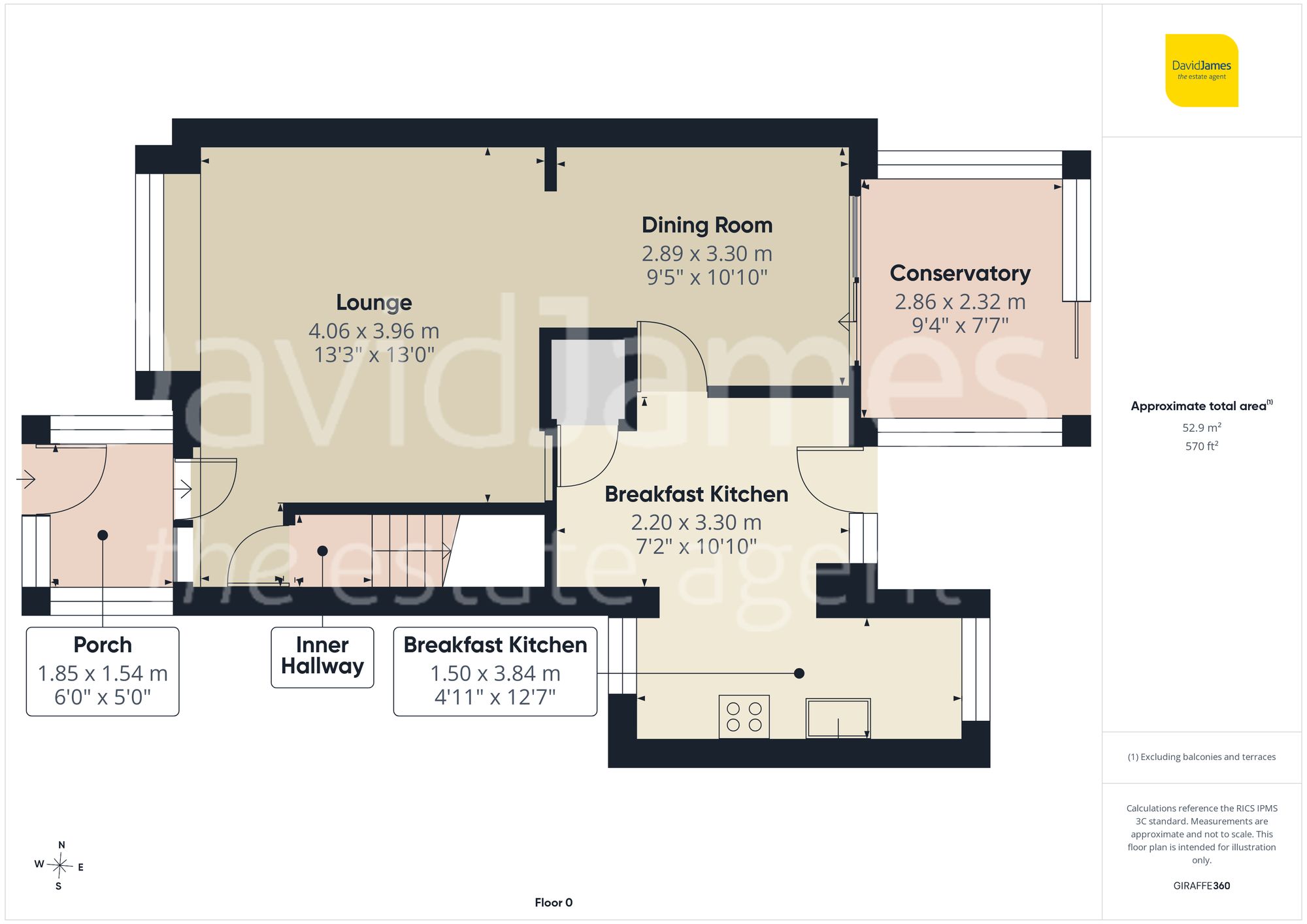 Floorplan for Steinbeck Road, Carlton, Nottingham