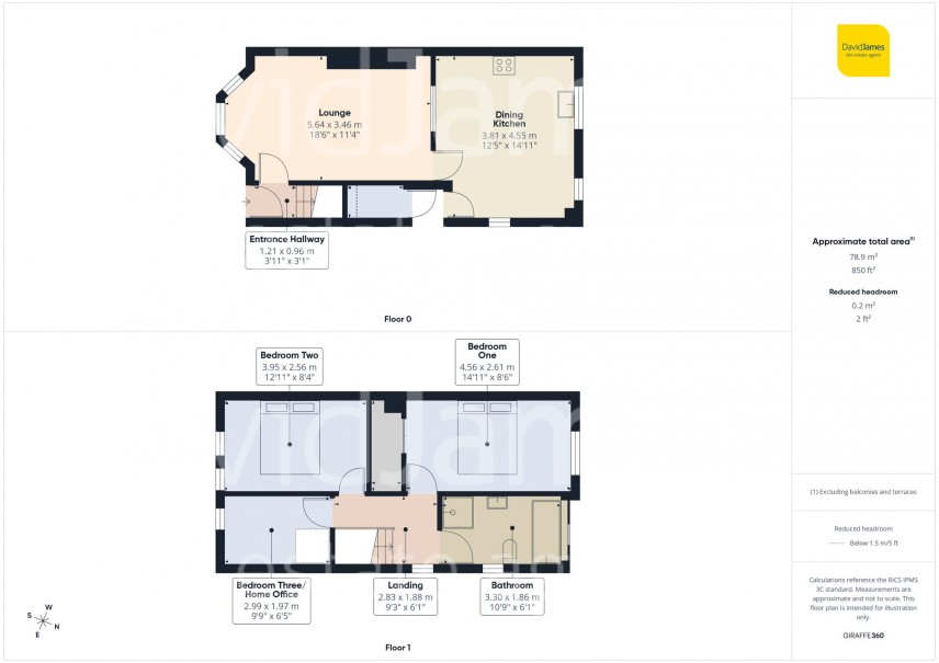 Floorplan for Susan Drive, Nottingham