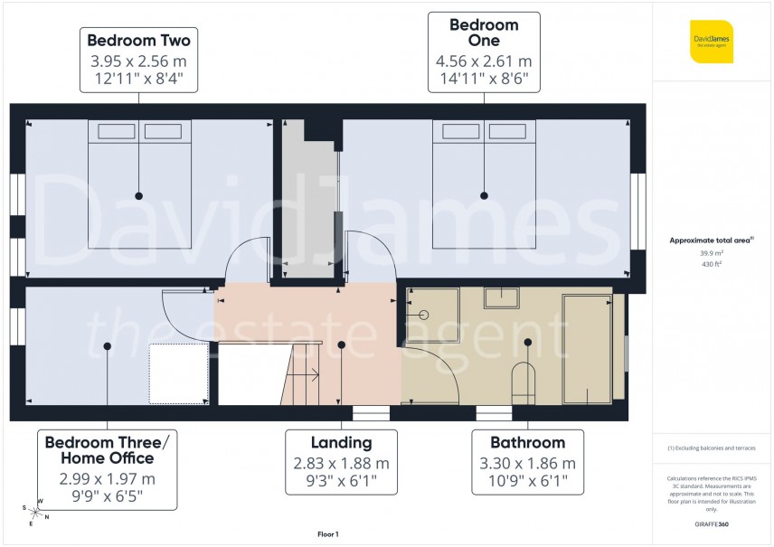 Floorplan for Susan Drive, Nottingham