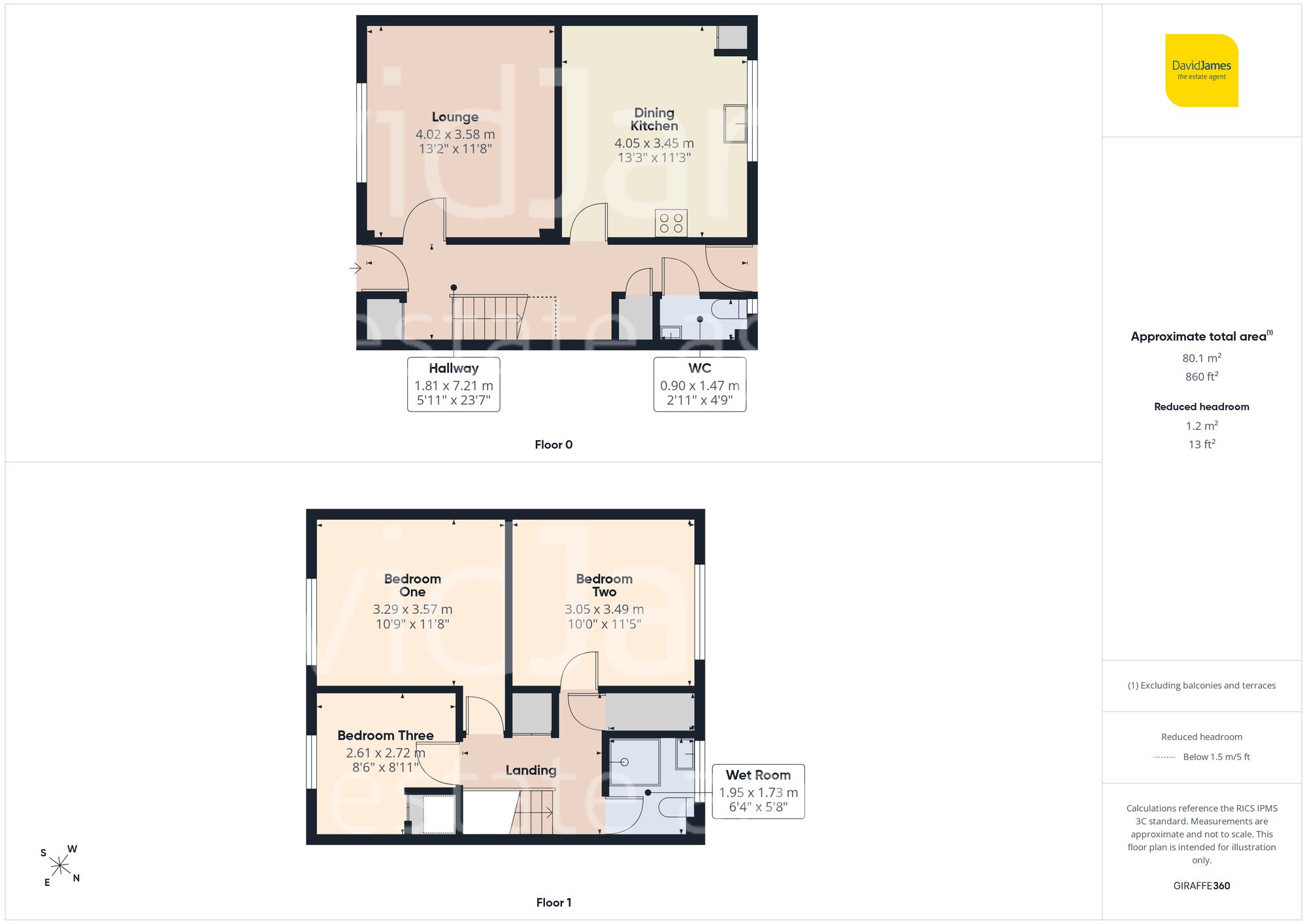 Floorplan for Kenmore Gardens, Nottingham