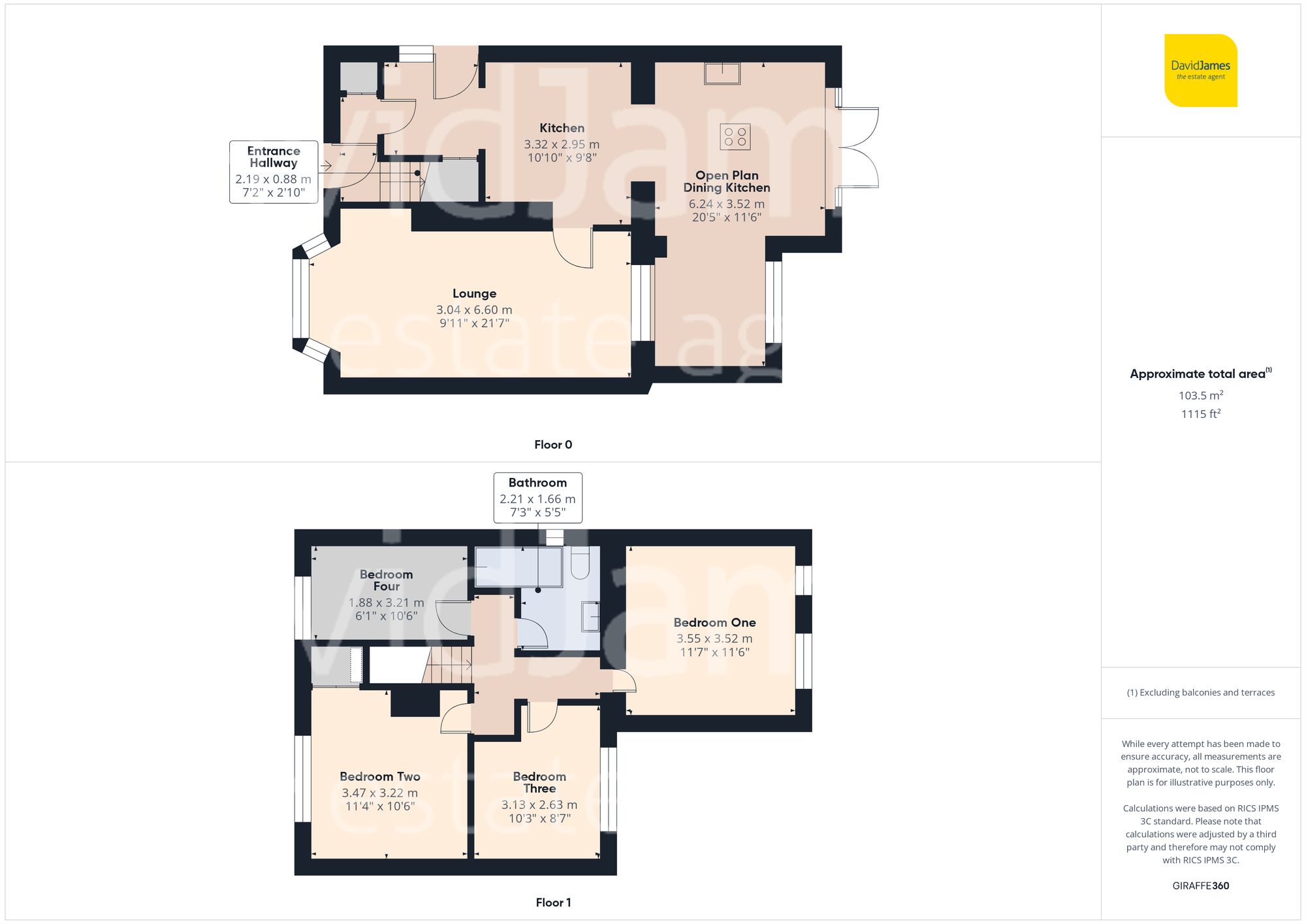 Floorplan for Calverton Avenue, Carlton, Nottigham