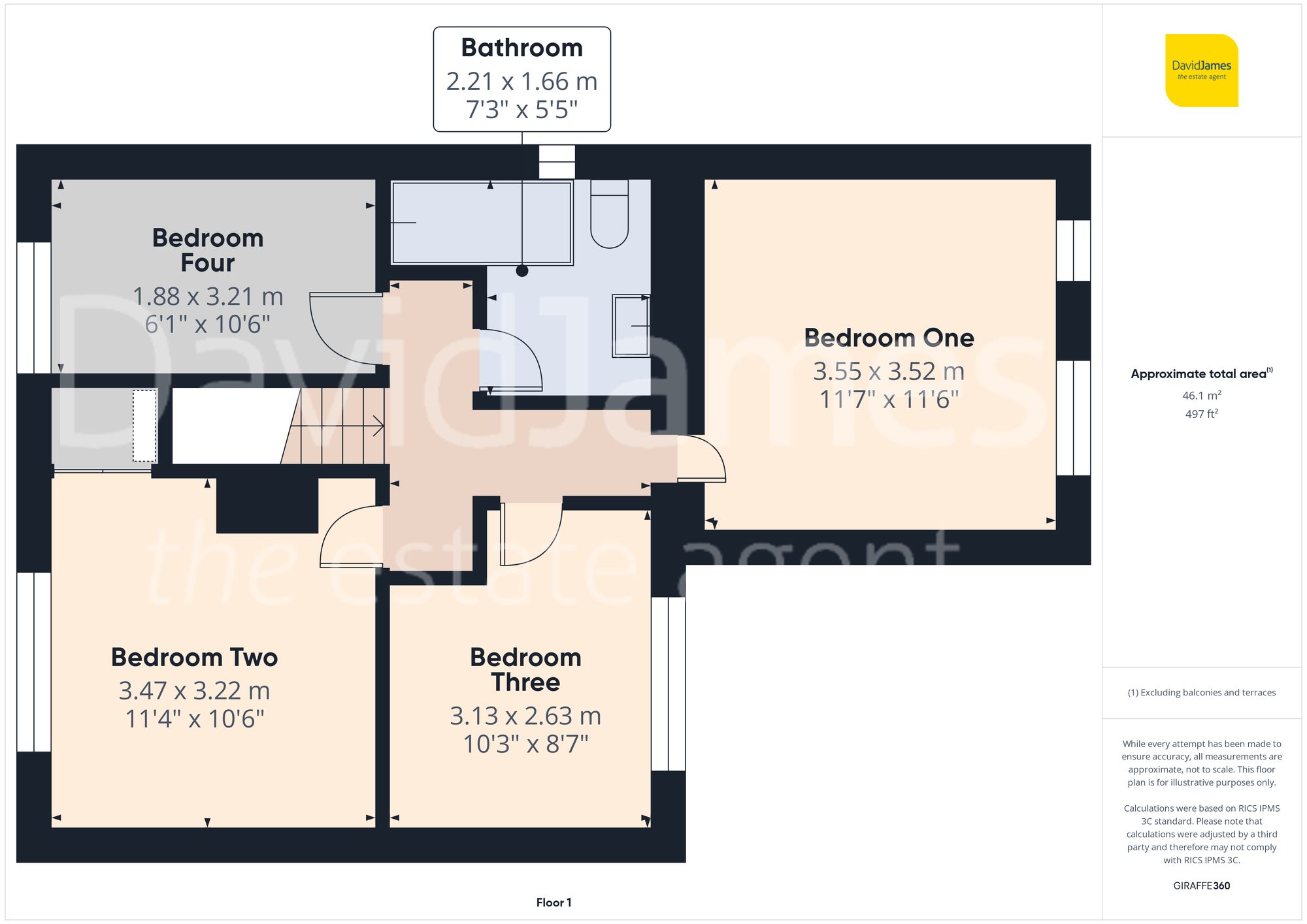 Floorplan for Calverton Avenue, Carlton, Nottigham