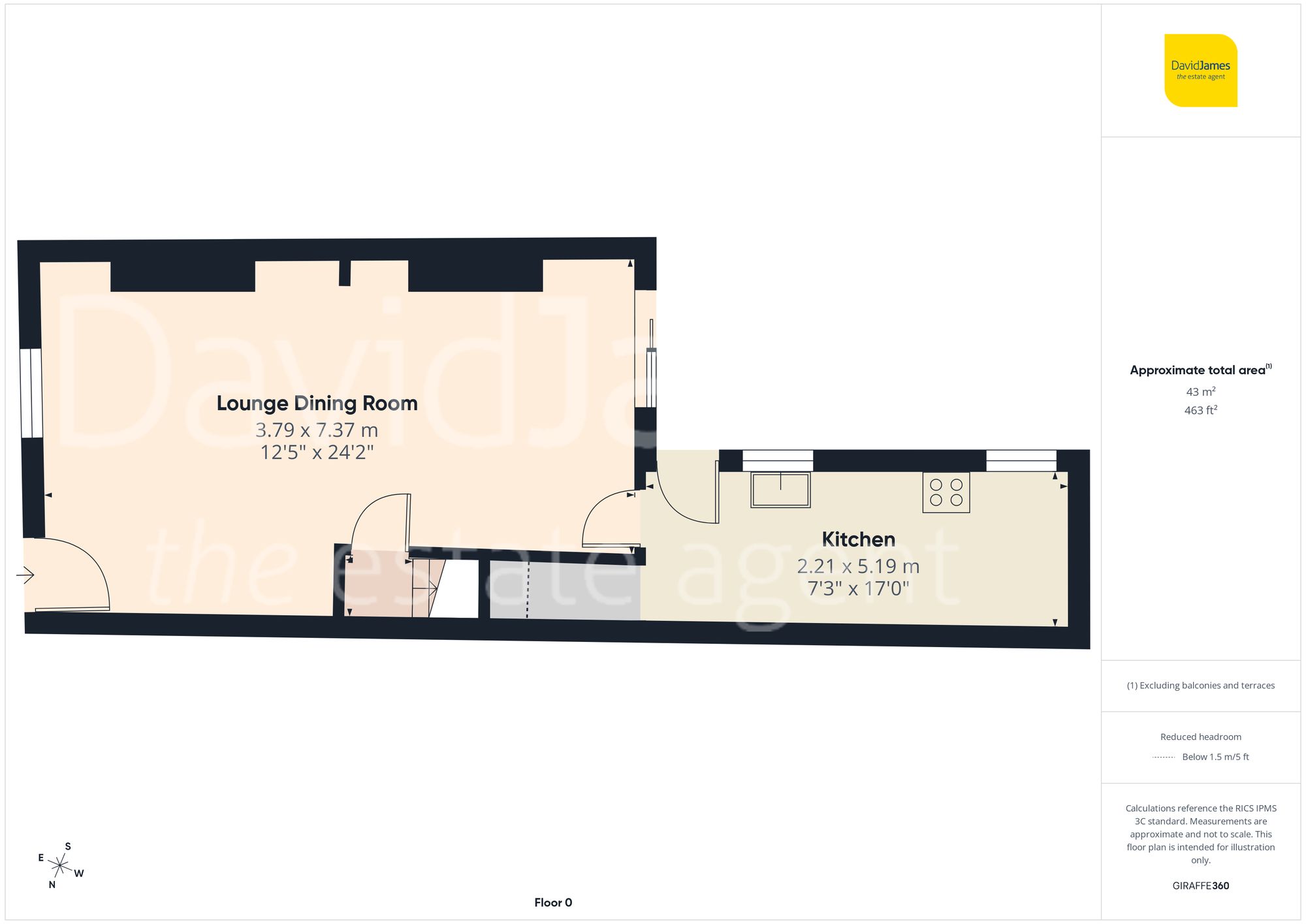 Floorplan for Elm Avenue, Carlton, Nottingham