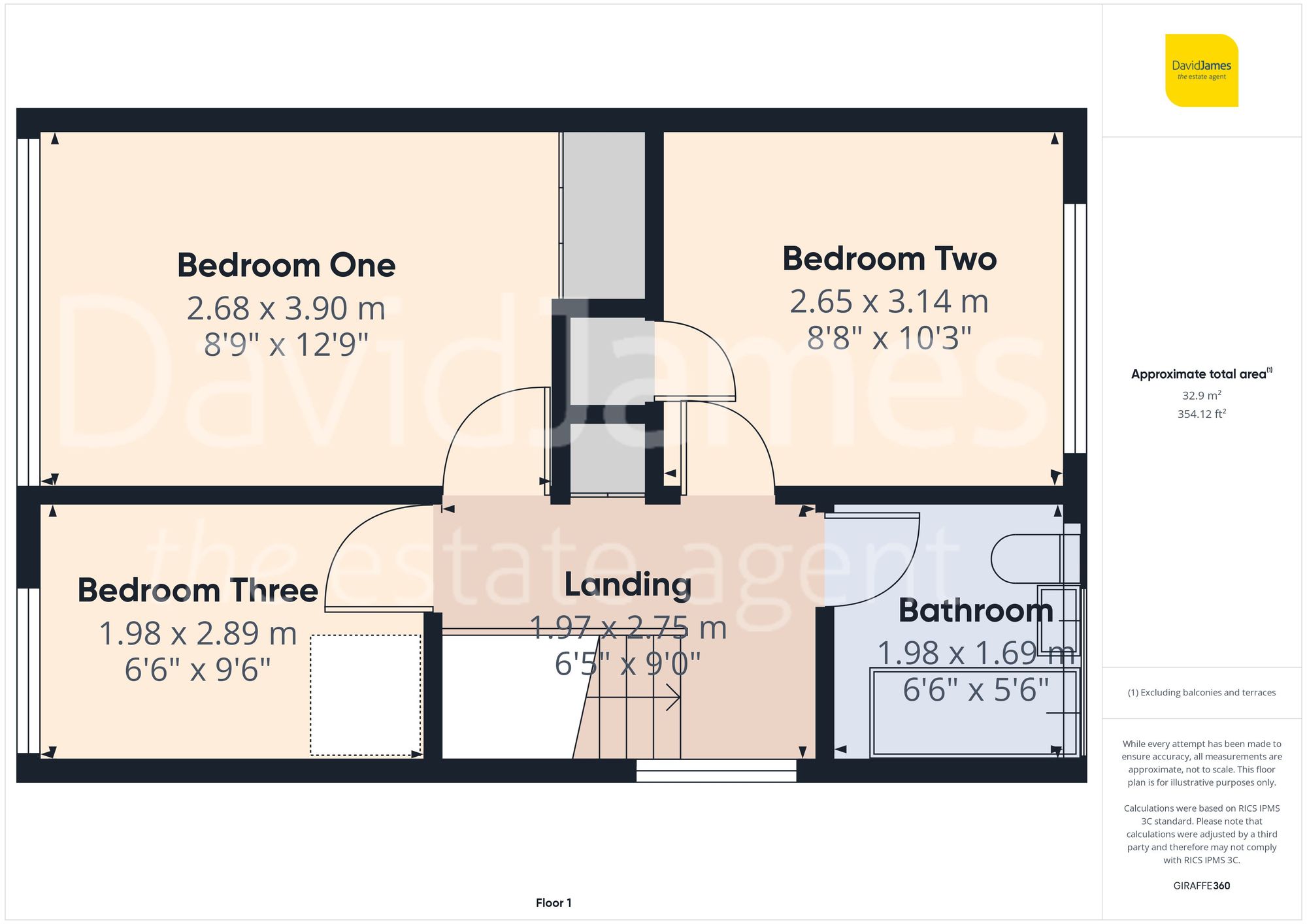 Floorplan for Meriac Close, Top Valley, Nottingham