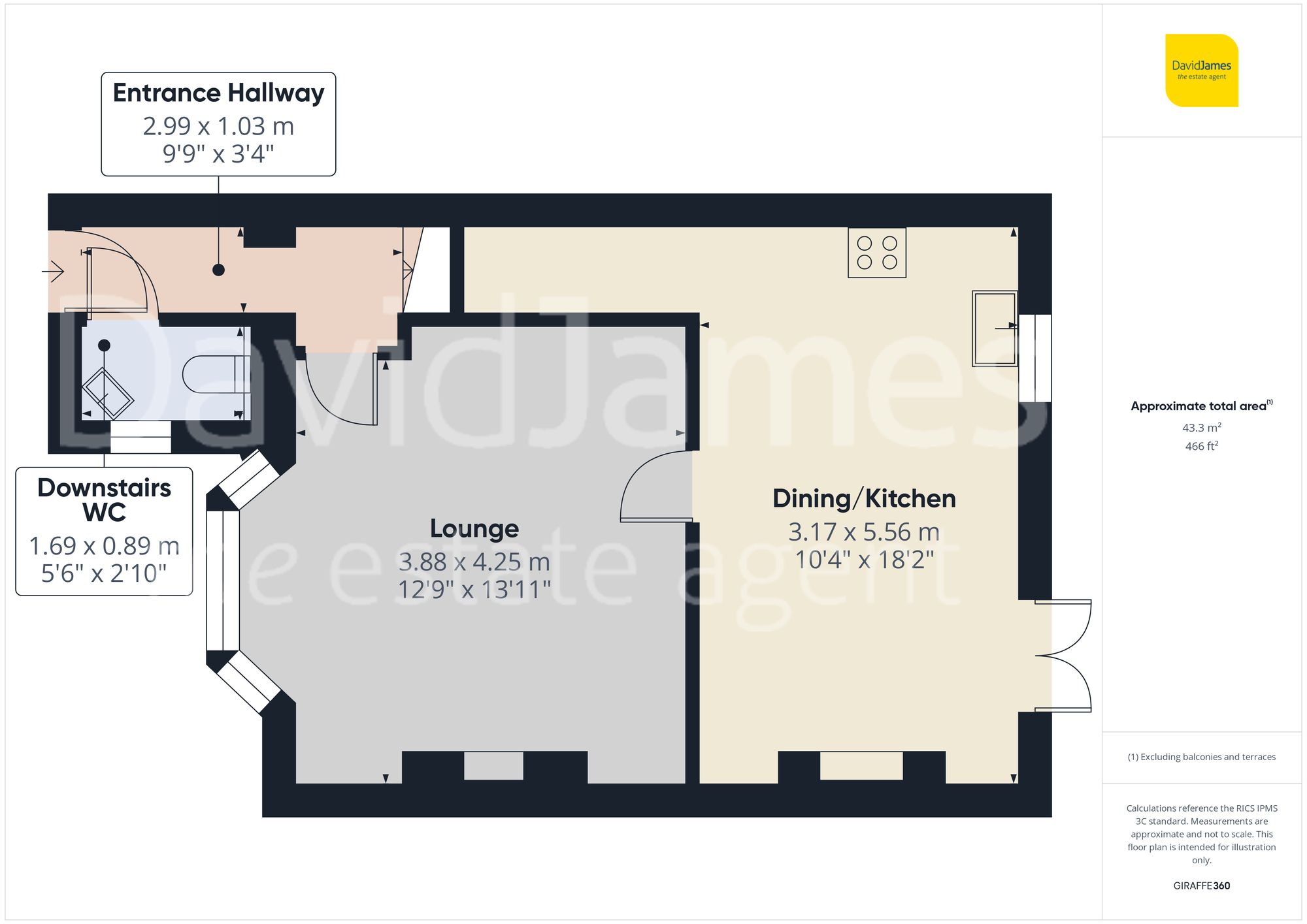 Floorplan for Cromwell Street, Carlton, Nottingham