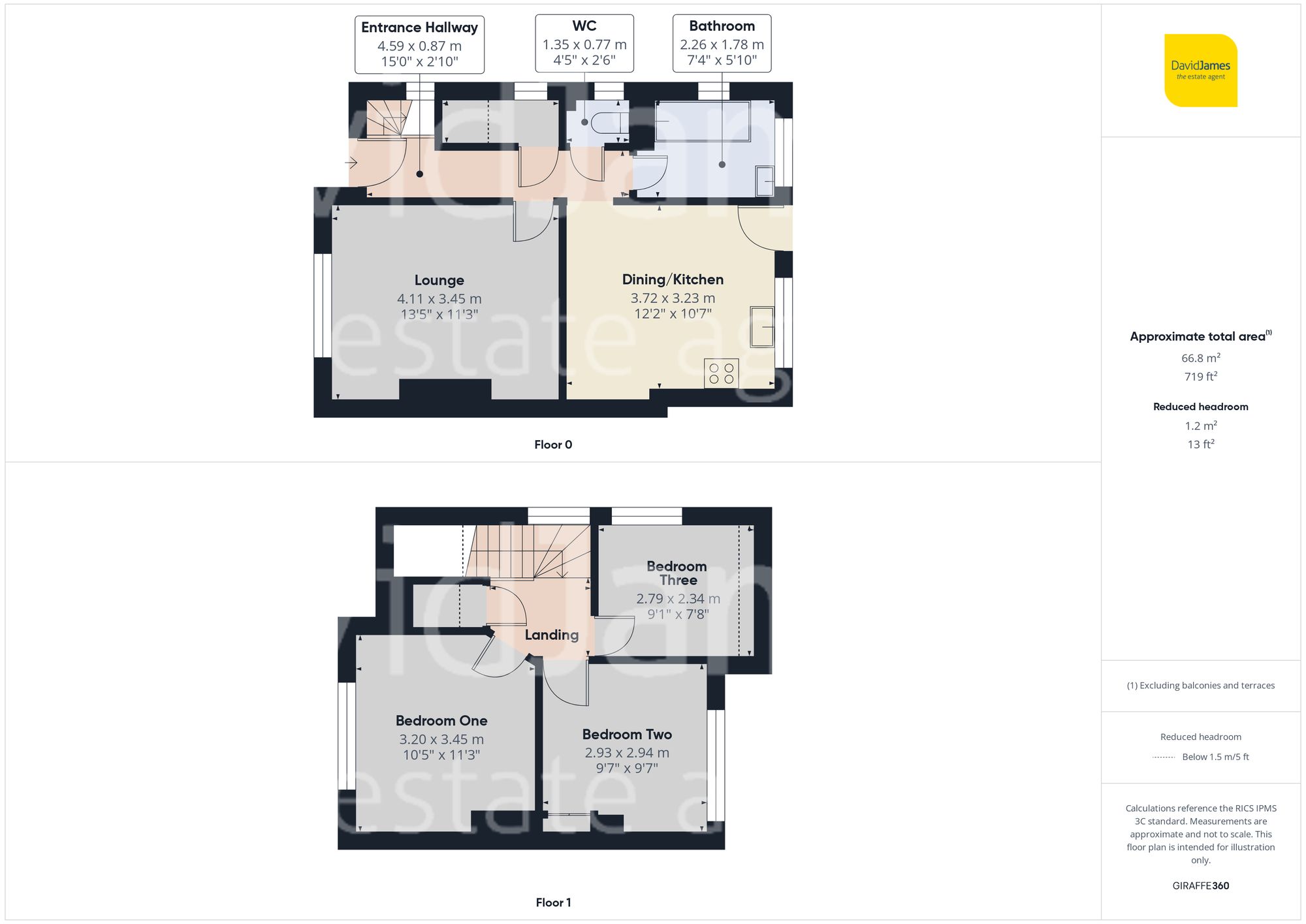 Floorplan for Minver Crescent, Nottingham