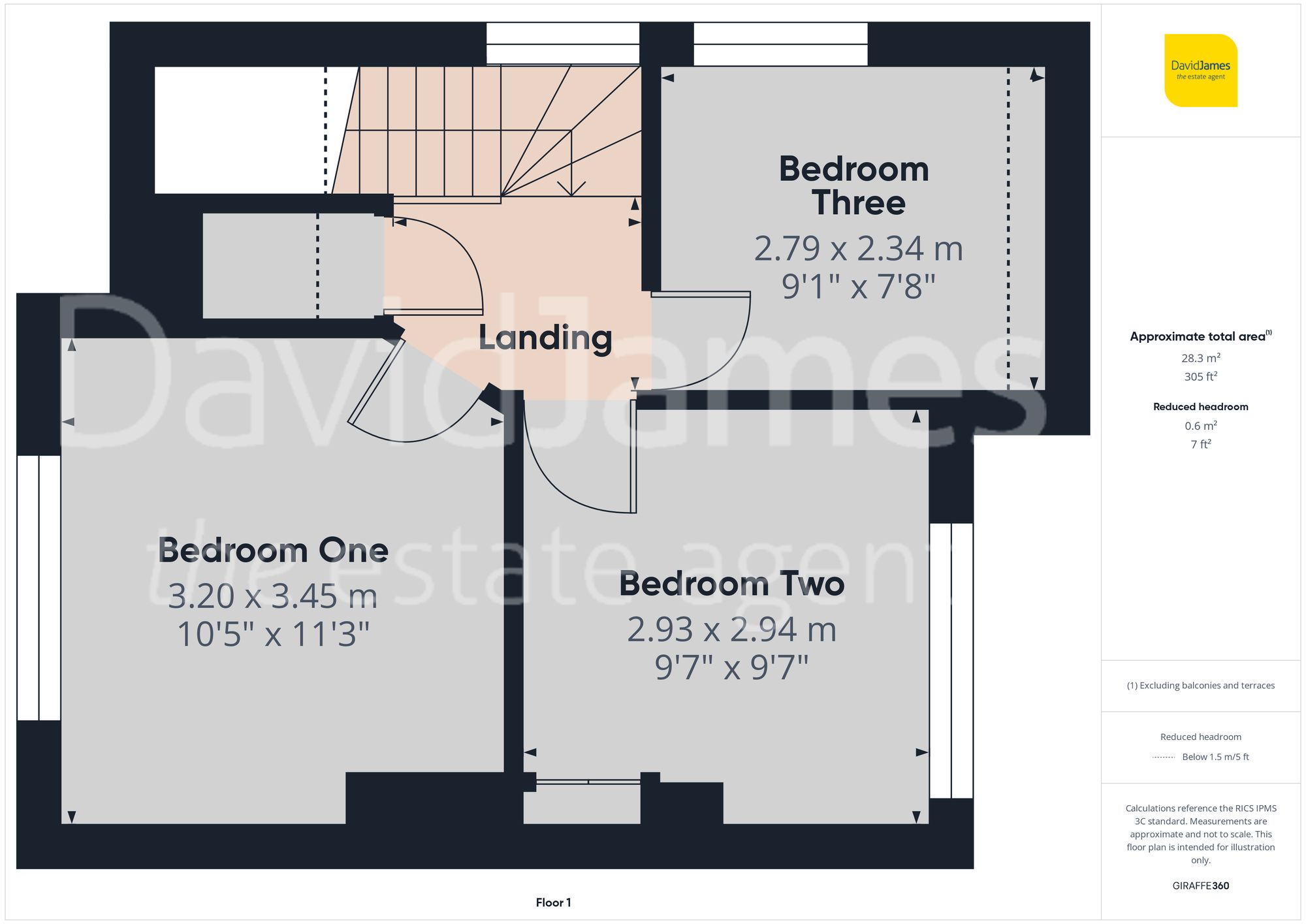 Floorplan for Minver Crescent, Nottingham