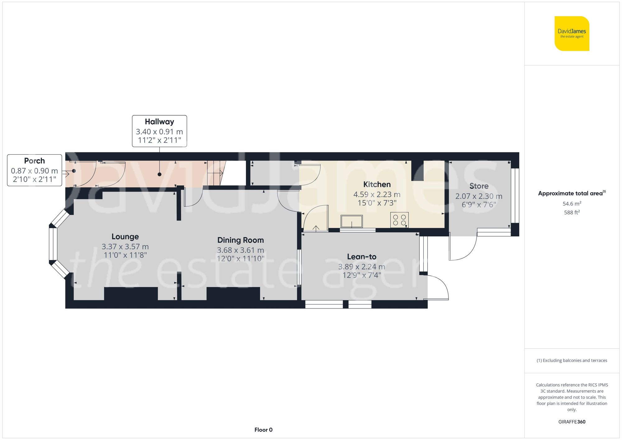 Floorplan for Chesterfield Road North, Mansfield, Nottinghamshire