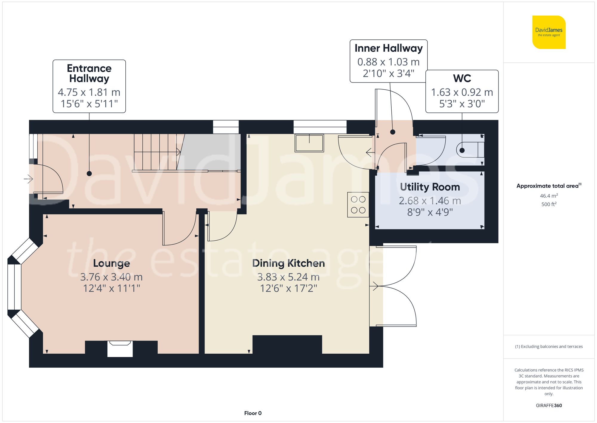 Floorplan for Dale View Road, Carlton, Nottingham