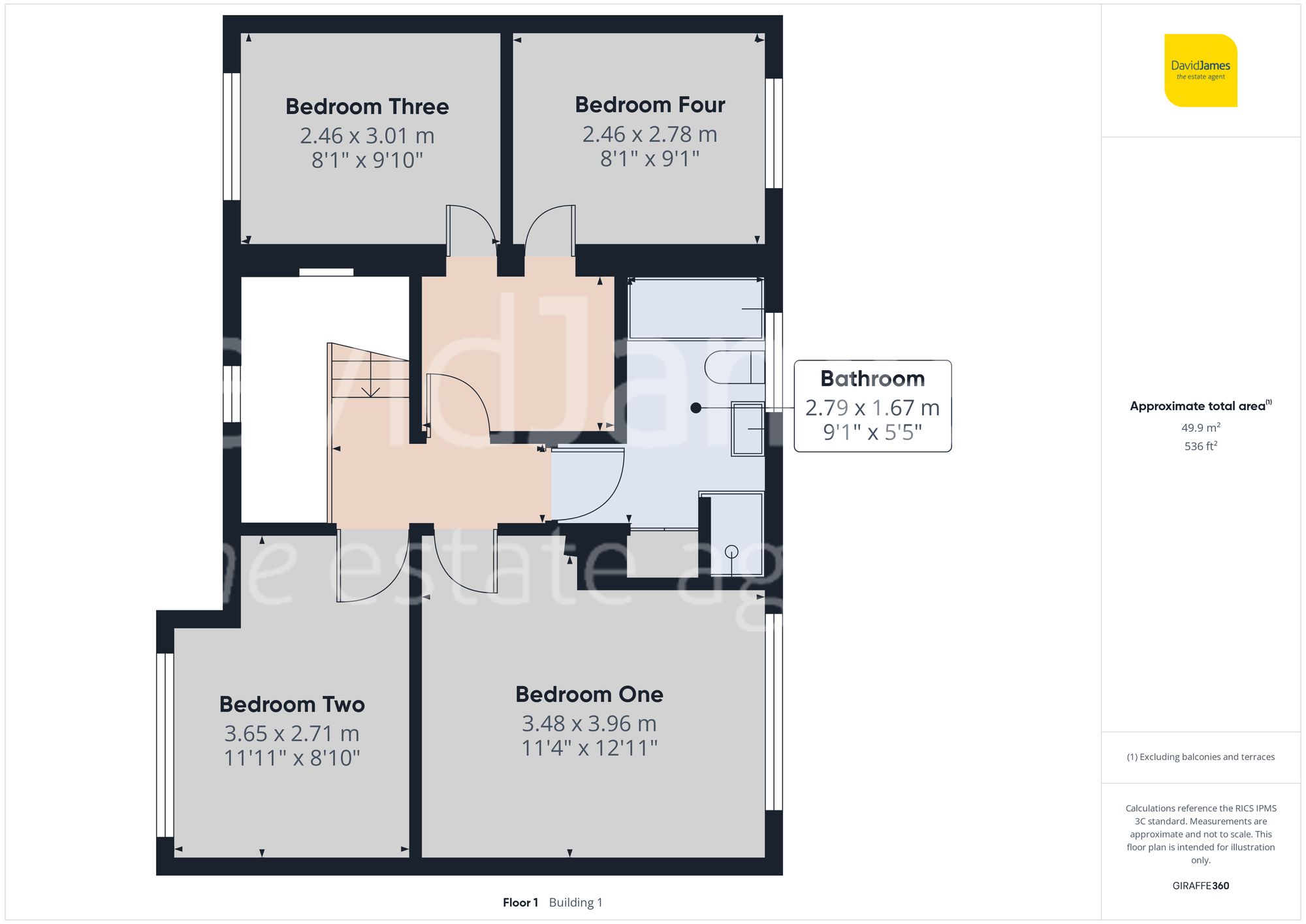 Floorplan for Central Avenue, Arnold, Nottingham