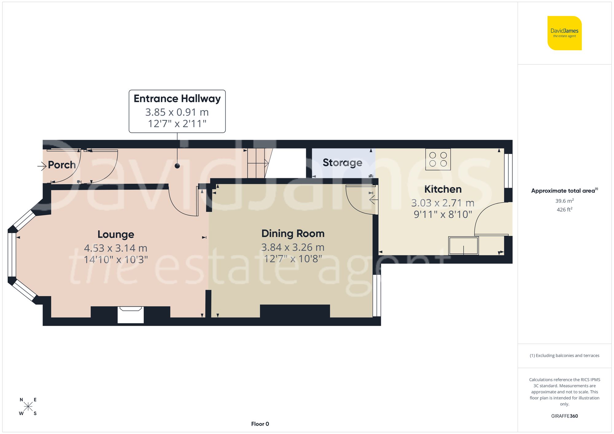 Floorplan for Querneby Road, Mapperley, Nottingham