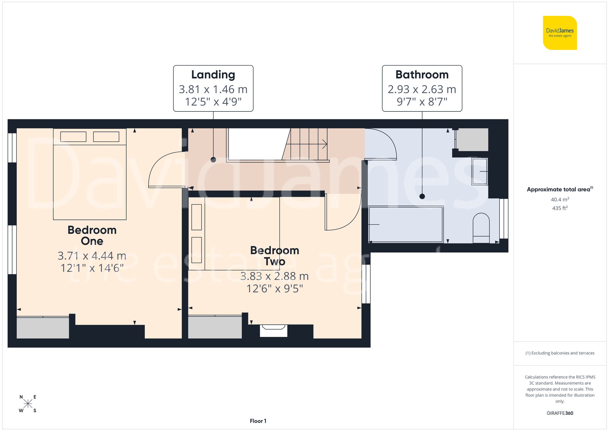 Floorplan for Querneby Road, Mapperley, Nottingham