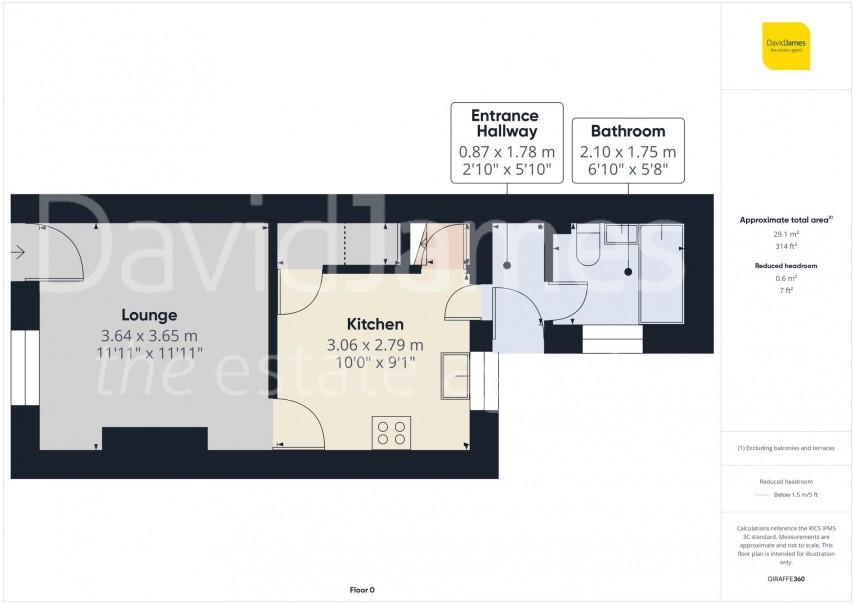 Floorplan for Latham Street, Nottingham