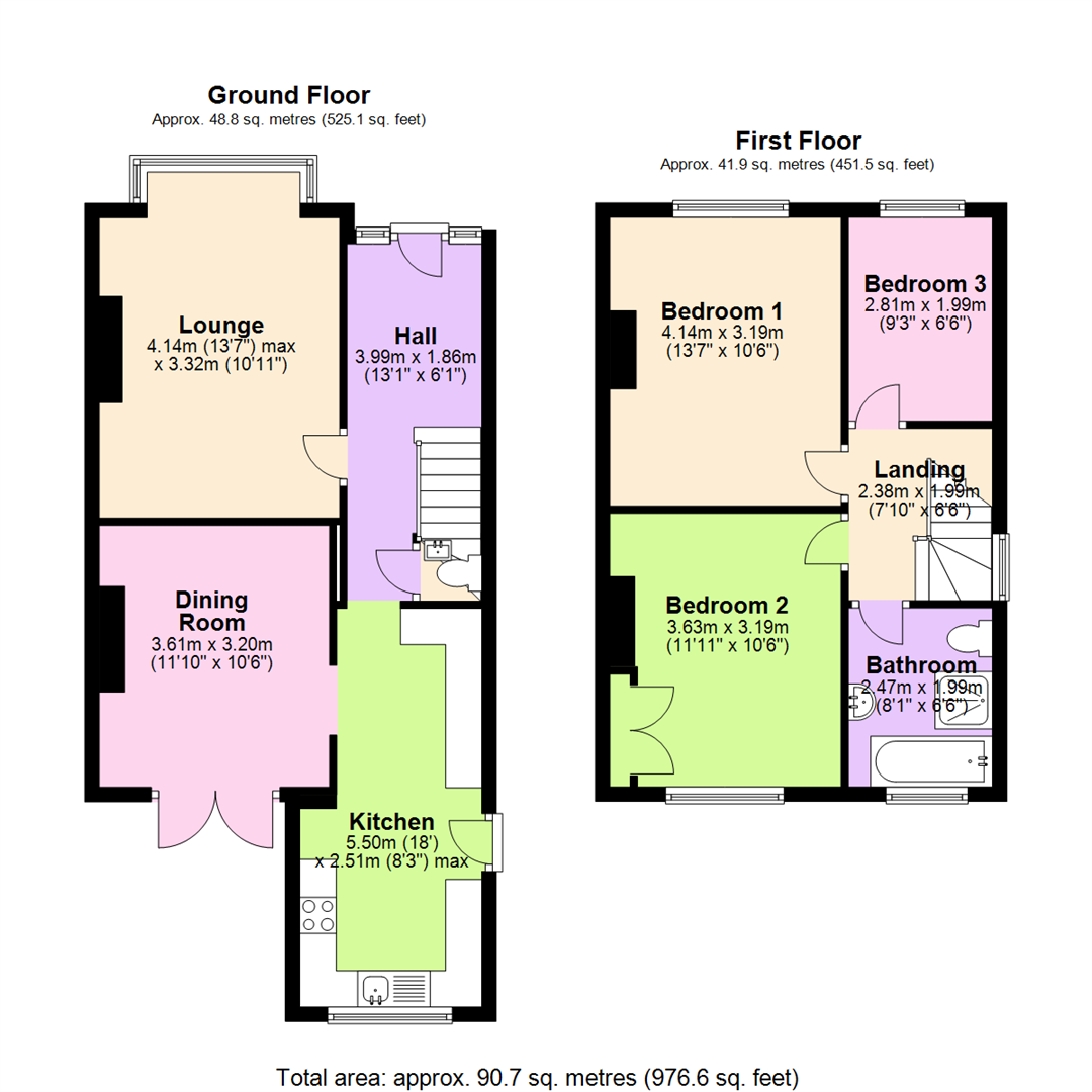 Floorplan for Haywood Road, Mapperley, Nottingham