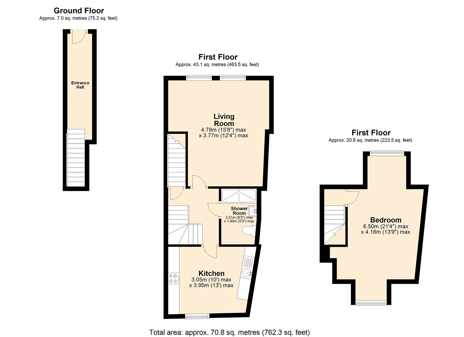 Floorplan for Woodborough Road, Mapperley, Nottingham