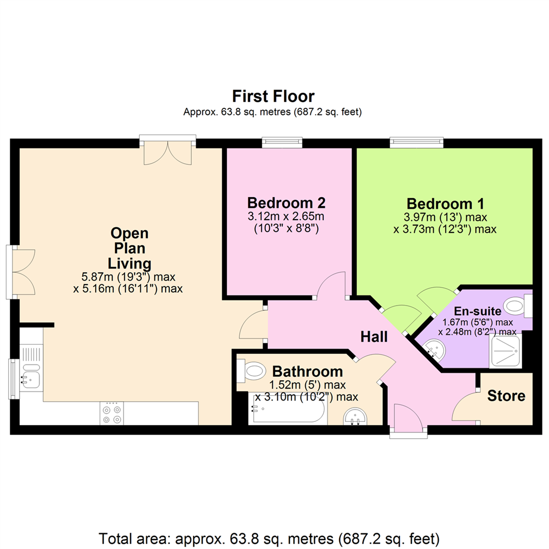 Floorplan for Weightman Avenue, Gedling, Nottingham