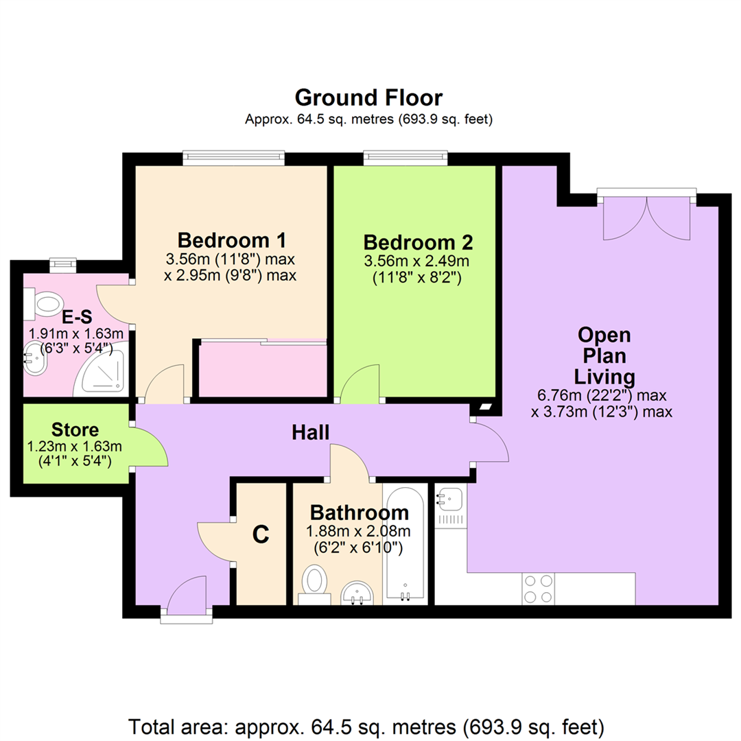 Floorplan for Mapperley Heights, Plains Road, Mapperley, Nottingham