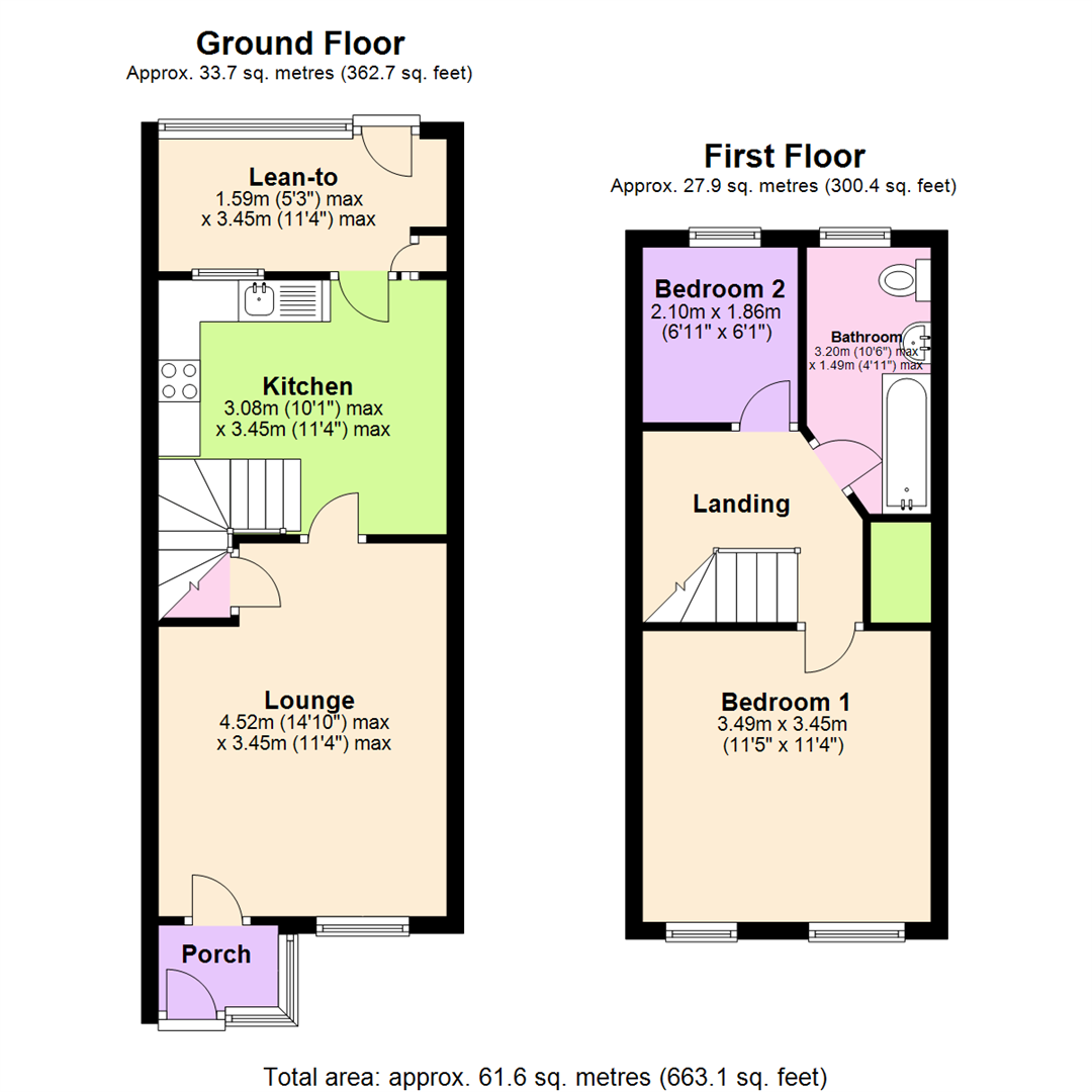 Floorplan for Dunsford Drive, Mapperley Plains, Nottingham