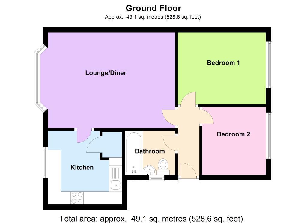 Floorplan for Elwes Lodge, Whimsey Park, Carlton, Nottingham, NG4 1DX