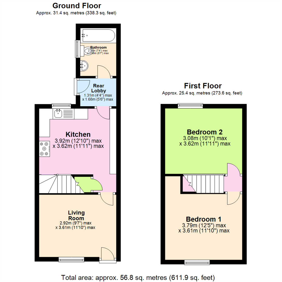 Floorplan for Wallet Street, Netherfield, Nottingham