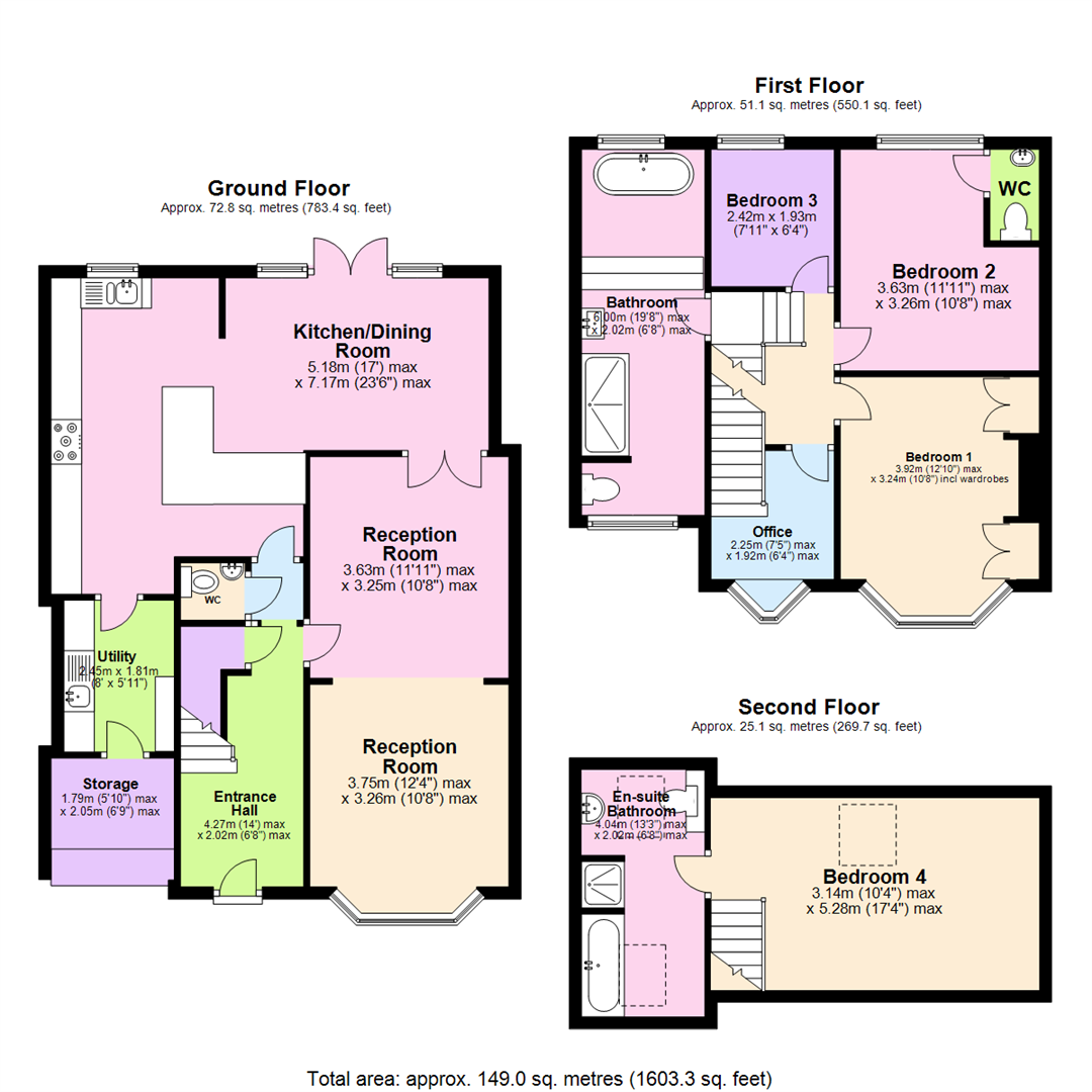 Floorplan for Charlbury Road, Nottingham