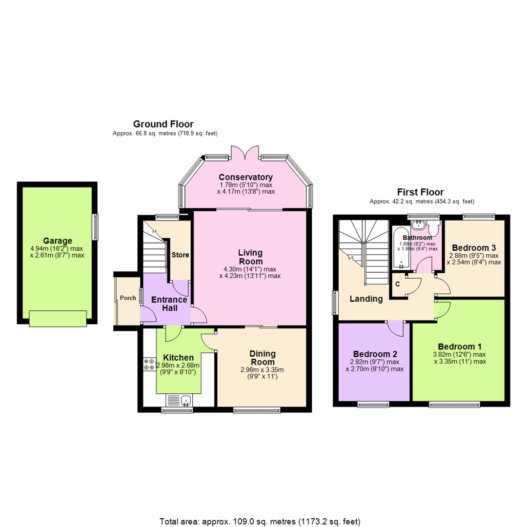 Floorplan for Hilton Road, Mapperley, Nottingham