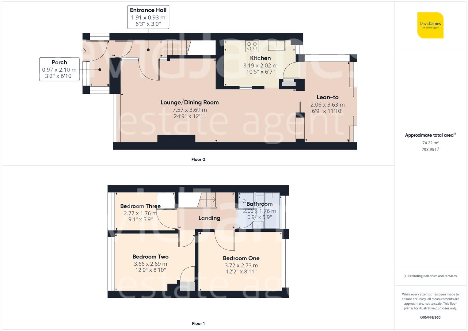 Floorplan for The Beeches, Carlton, Nottingham