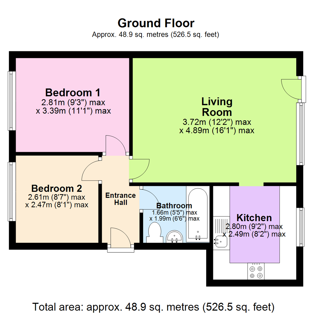 Floorplan for Elwes Lodge, Carlton, Nottingham