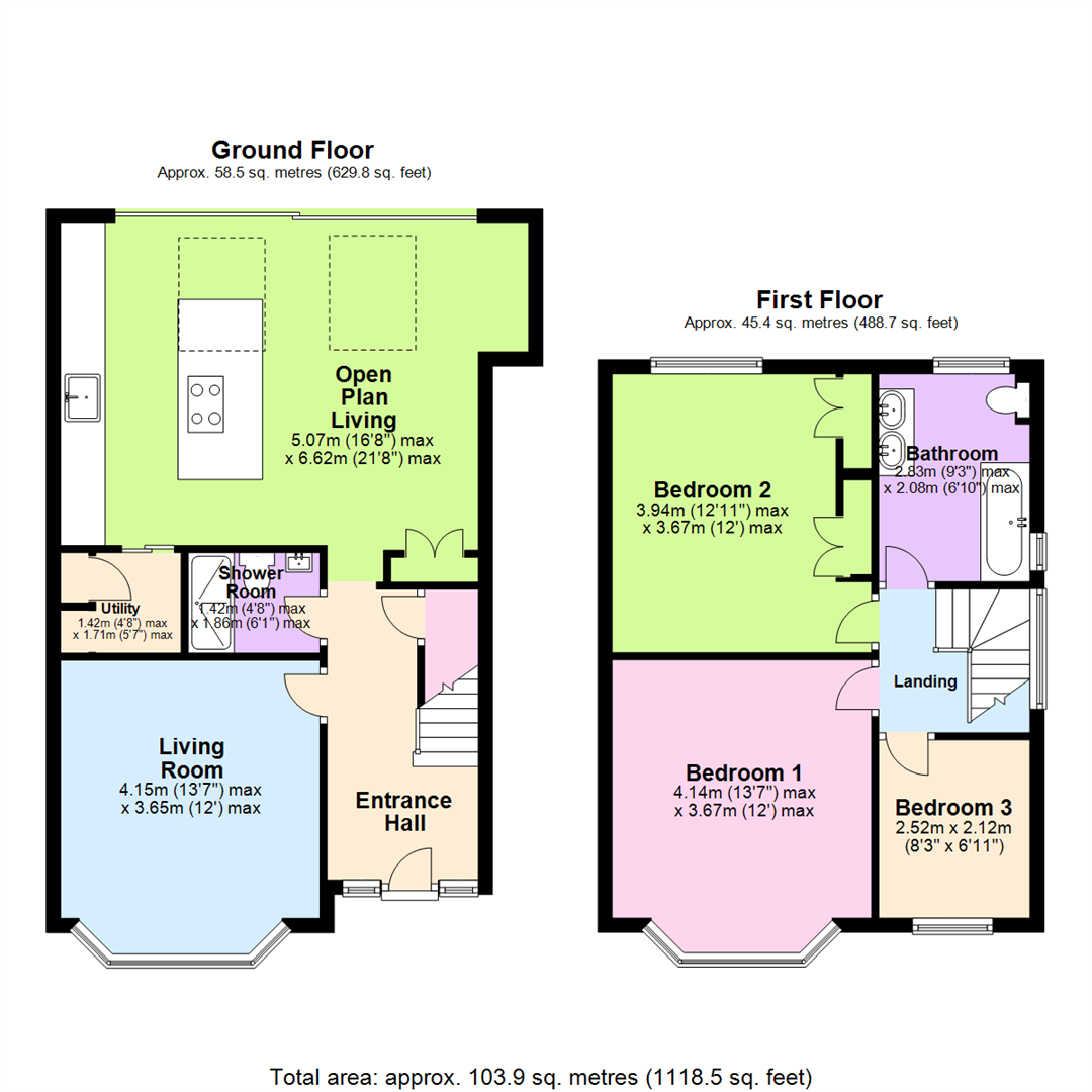 Floorplan for Hazel Grove, Mapperley, Nottingham