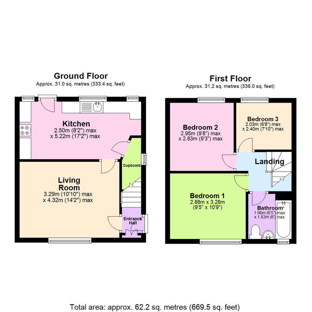 Floorplan for Winsford Close, Nottingham