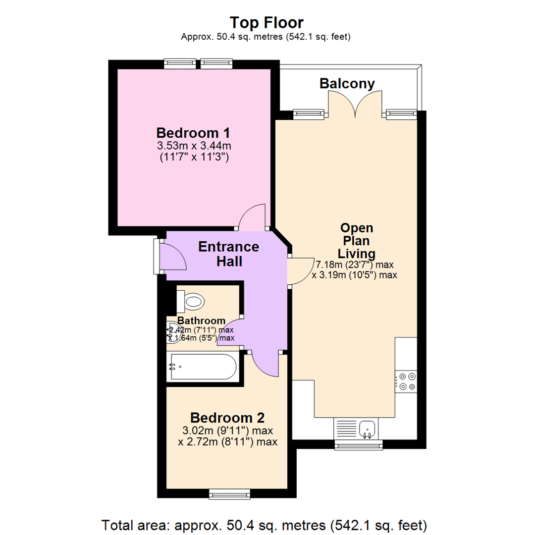Floorplan for Valley Court, Valley Road, Carlton, Nottingham