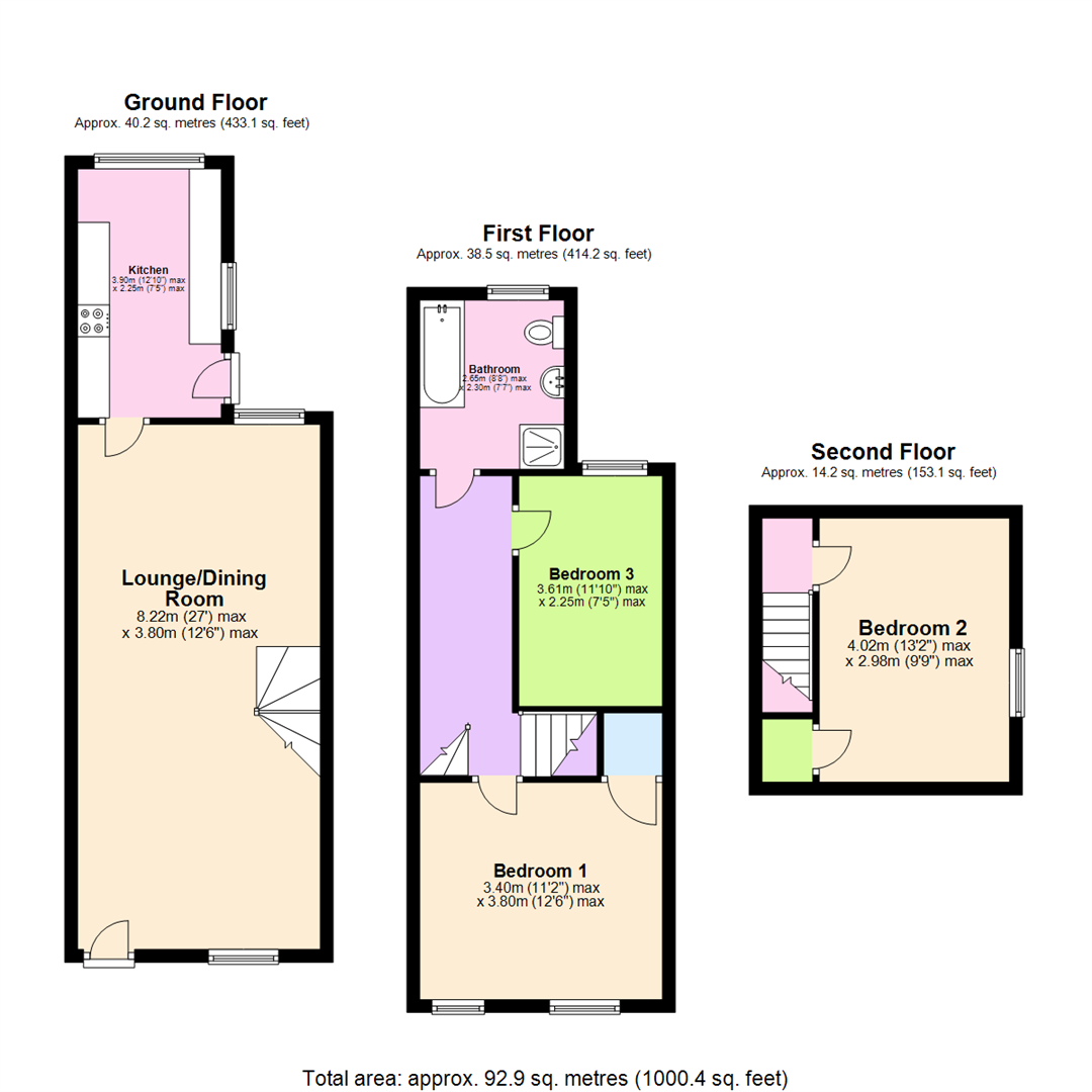 Floorplan for Leonard Street, Bulwell, Nottingham