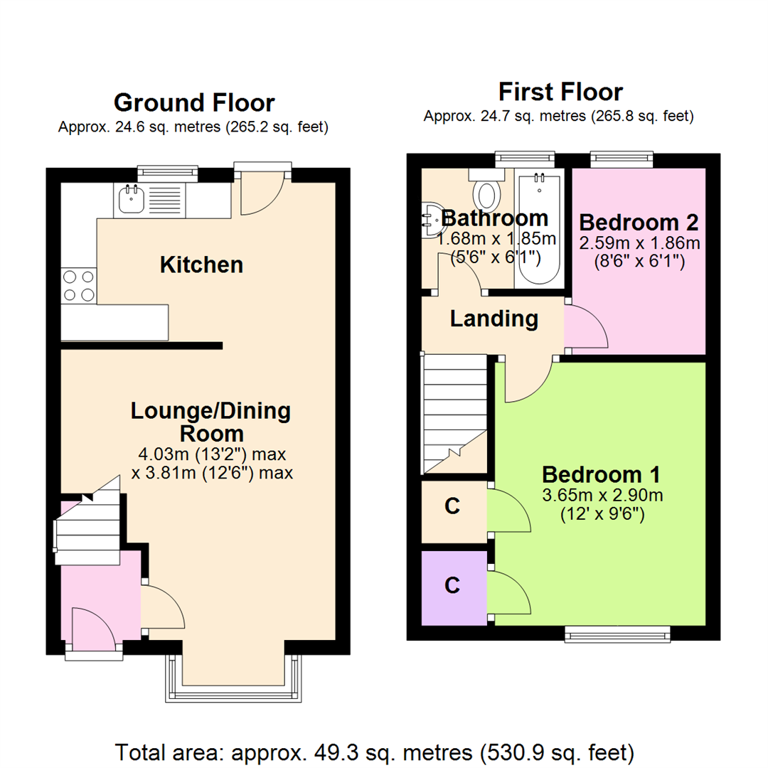 Floorplan for Mickleborough Avenue, Mapperley, Nottingham