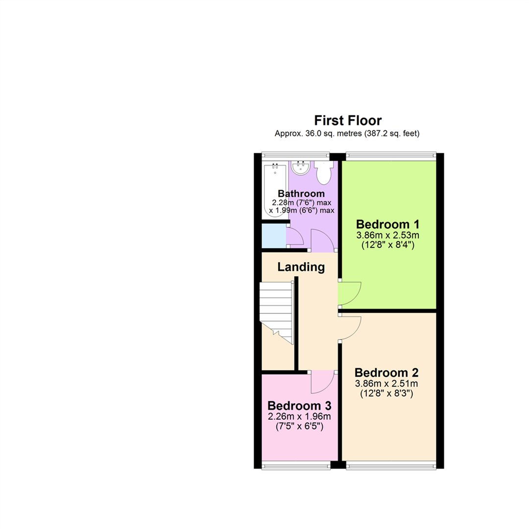 Floorplan for Maycroft Gardens, Carlton, Nottingham