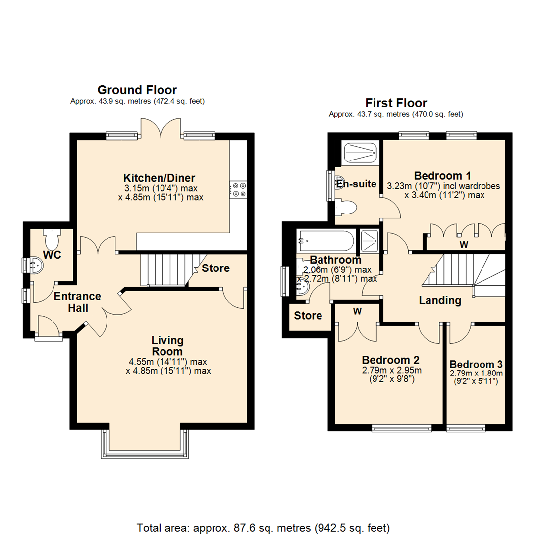 Floorplan for Edison Way, Arnold, Nottingham