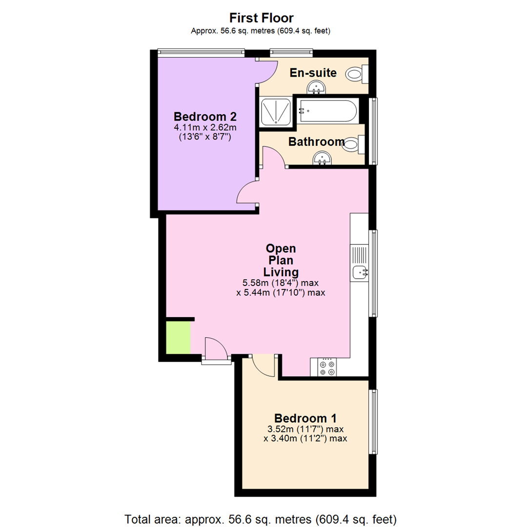 Floorplan for Harrod House, Church Street, Carlton, Nottingham