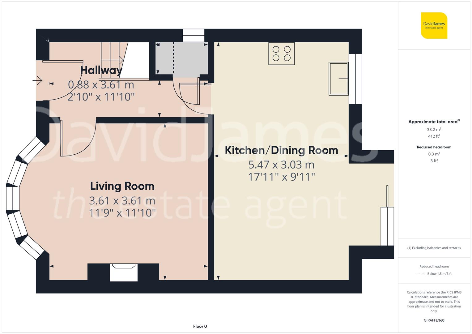 Floorplan for Fairbank Crescent, Sherwood, Nottingham