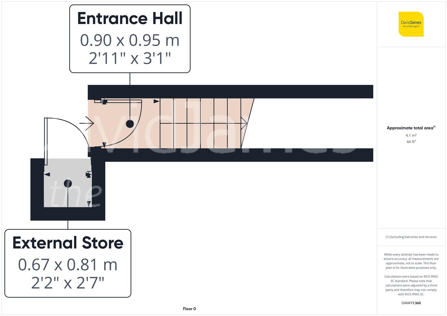 Floorplan for Bruce Close, The Meadows, Nottingham