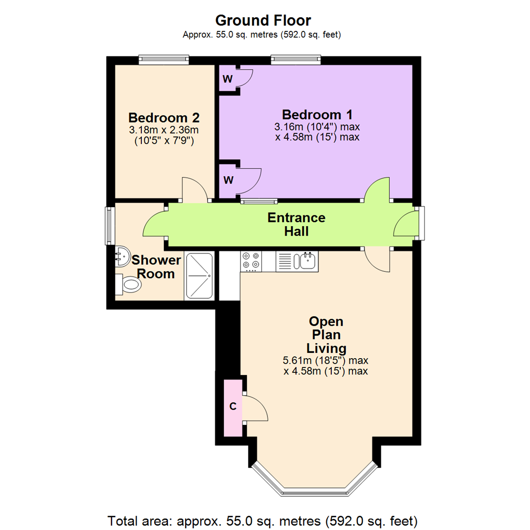Floorplan for Villa Sebastian, Vivian Avenue, Nottingham