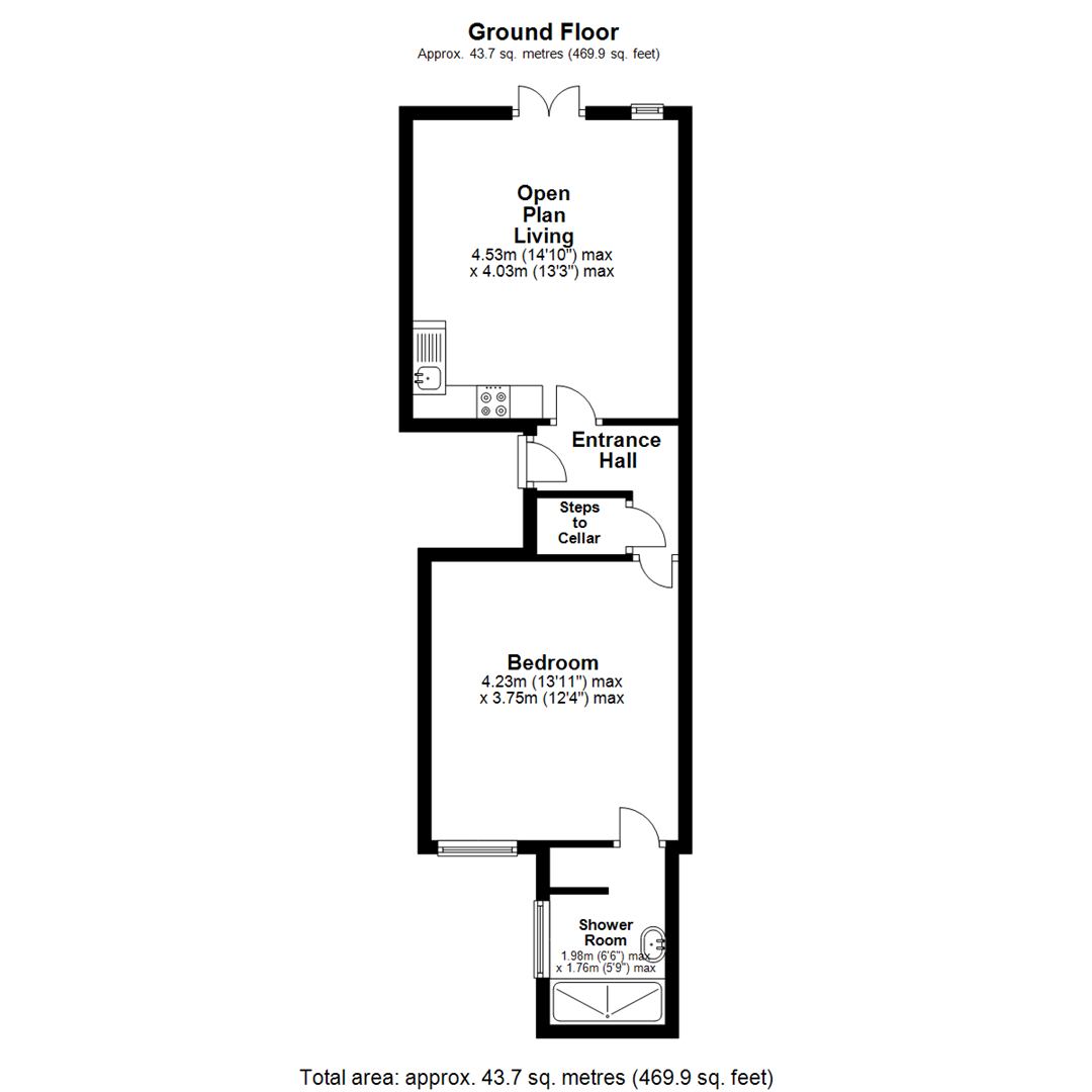 Floorplan for Elm Avenue, Nottingham