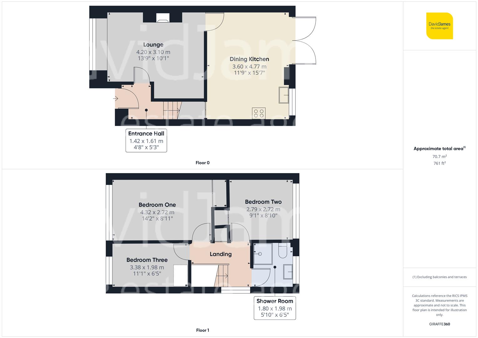 Floorplan for Ballerat Crescent, Heron Ridge, Nottingham