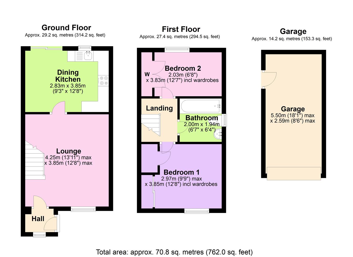 Floorplan for Park Road East, Calverton, Nottingham