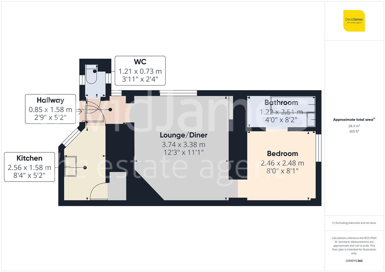Floorplan for Bath Street, Nottingham