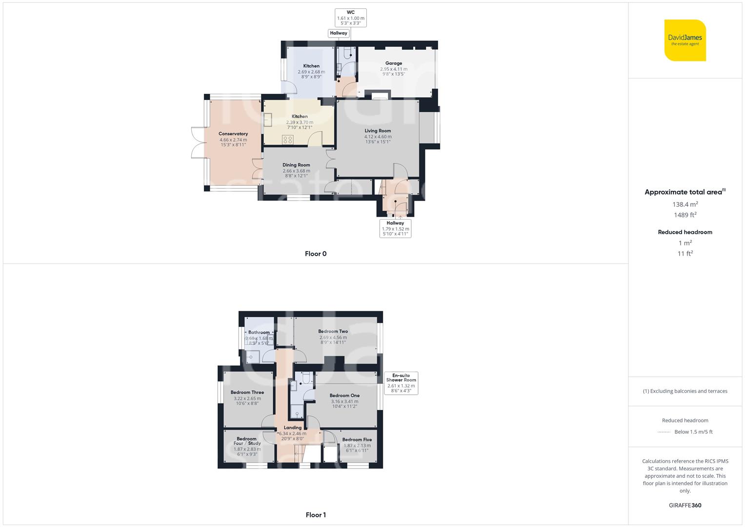 Floorplan for Cranberry Close, Compton Acres, West Bridgford, Nottingham